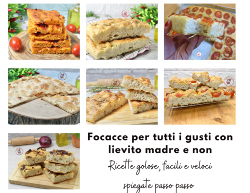 Focacce per tutti i gusti, con lievito madre e non