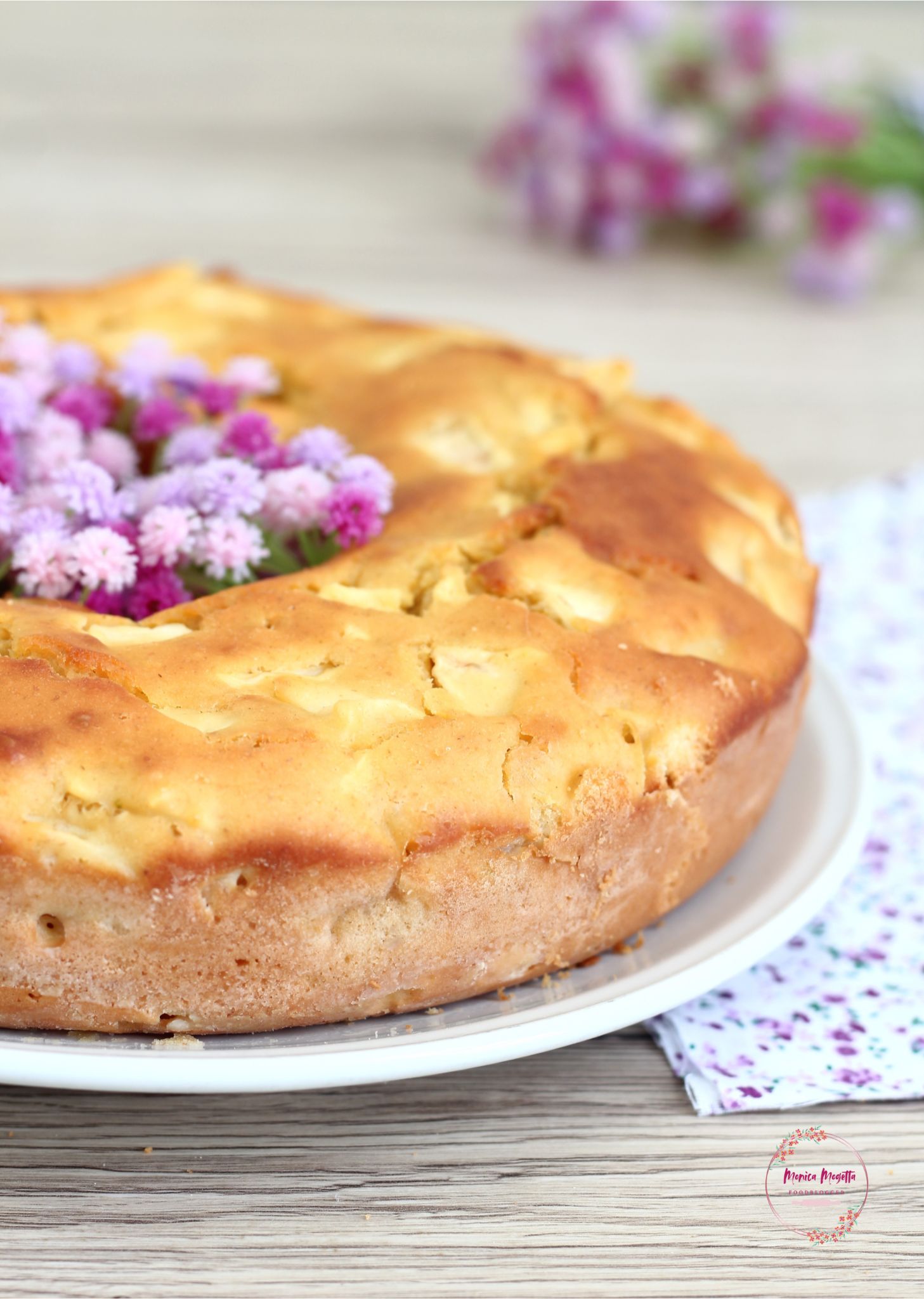 Ciambella alle mele senza zucchero e a basso indice glicemico
