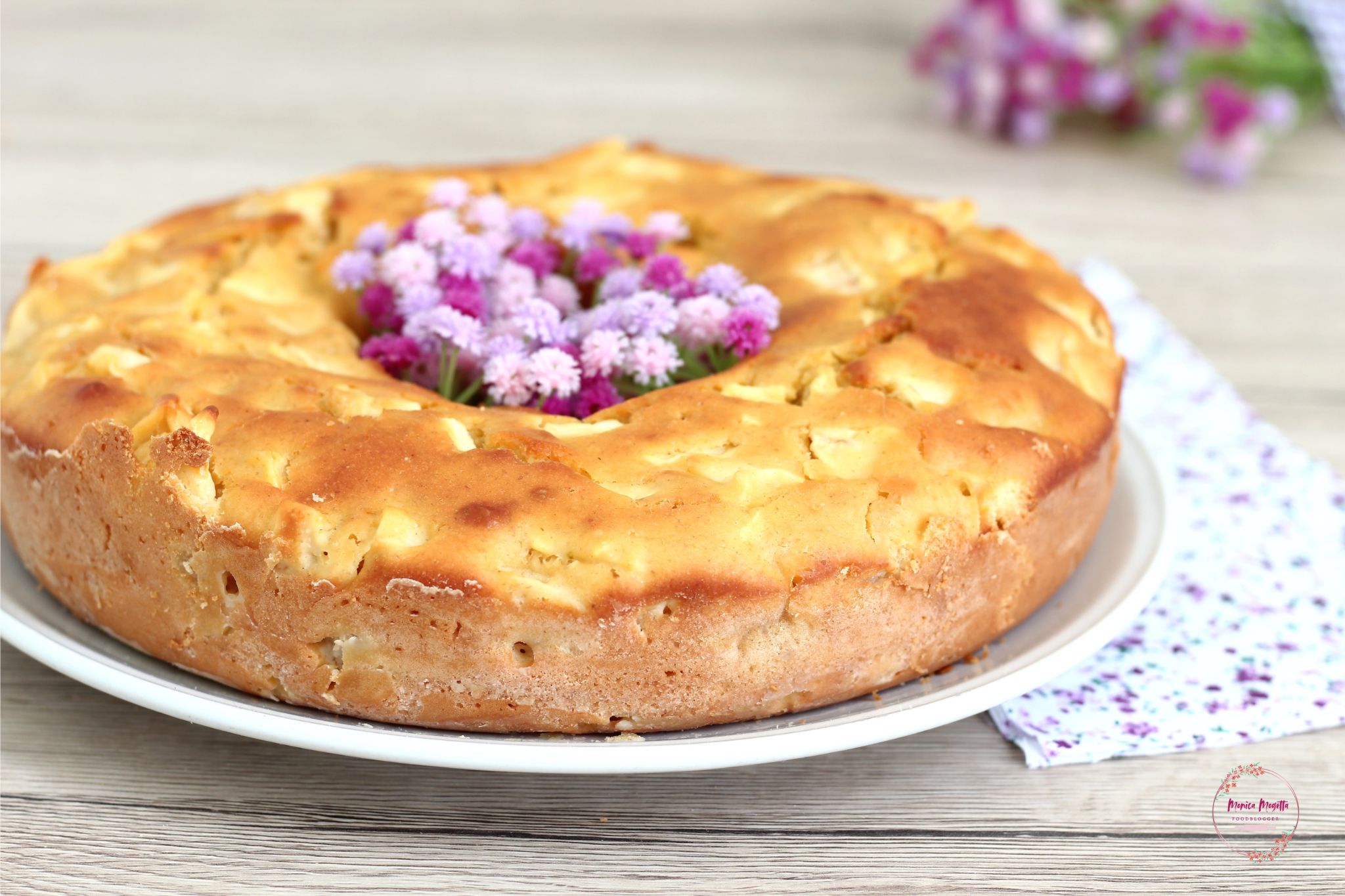 Ciambella alle mele senza zucchero e a basso indice glicemico