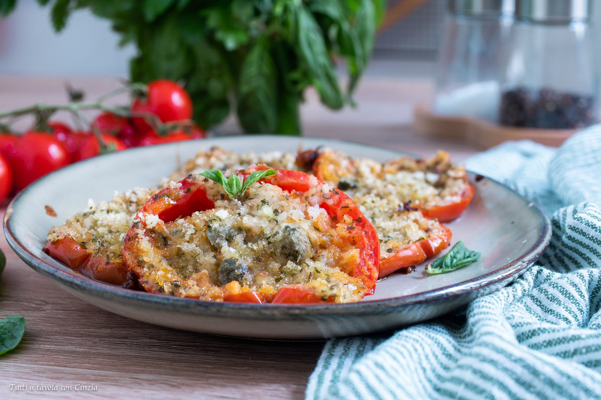 Pomodori gratinati in padella