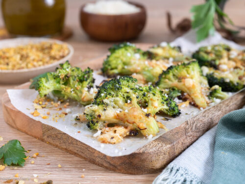 Broccoli al forno croccanti