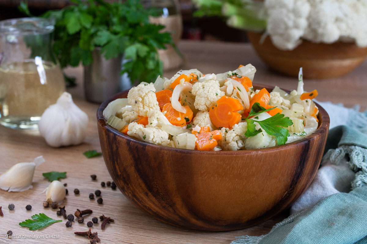 Giardiniera croccante in agrodolce