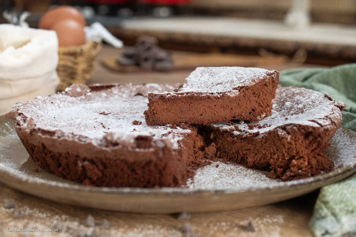 Torta al cioccolato fondente