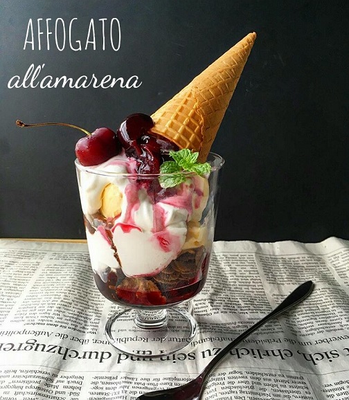 Affogato all'amarena