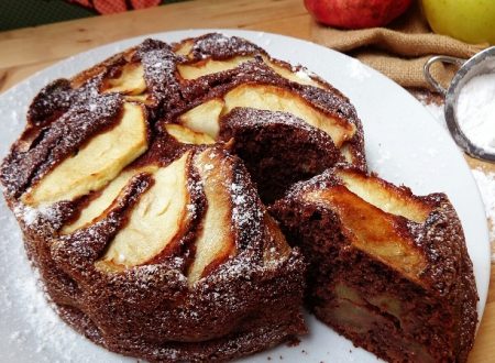 TORTA DI MELE CON CIOCCOLATO E NOCI