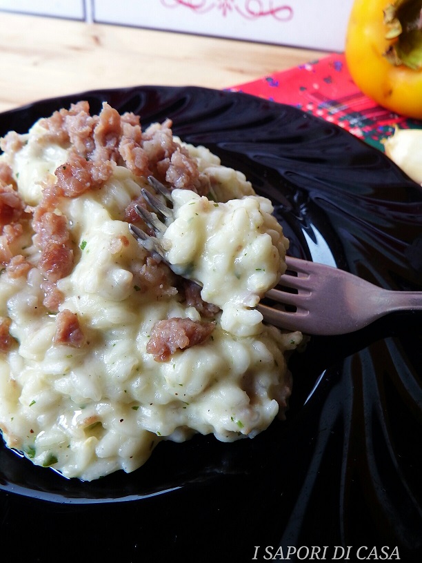 RISOTTO CREMOSISSIMO CON CAVOLFIORE E SALSICCIA