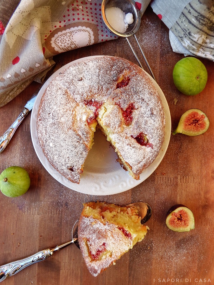 Torta ai fichi e pistacchi