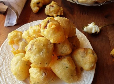 FRITTELLE AI FUNGHI E RICOTTA