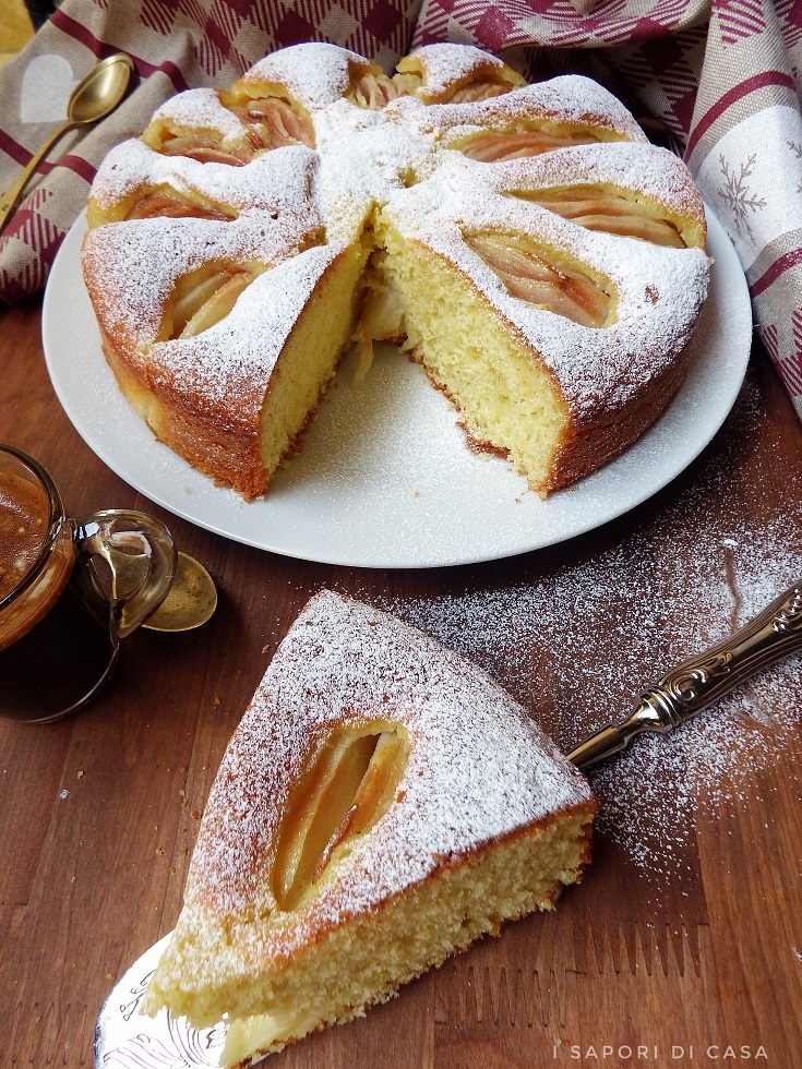 Torta con pere e yogurt sofficissima