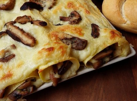 CANNELLONI CON FUNGHI E TALEGGIO