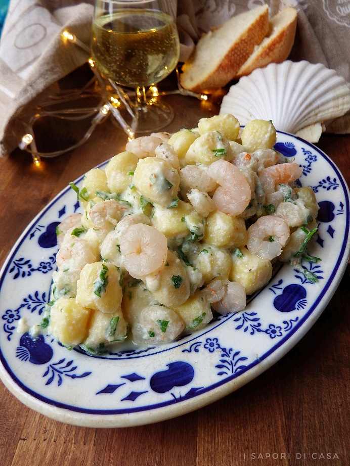 GNOCCHETTI CON GAMBERETTI E RICOTTA - I SAPORI DI CASA