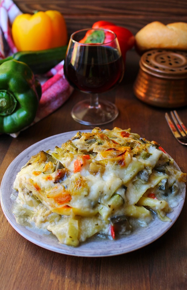 Lasagne bianche con verdure