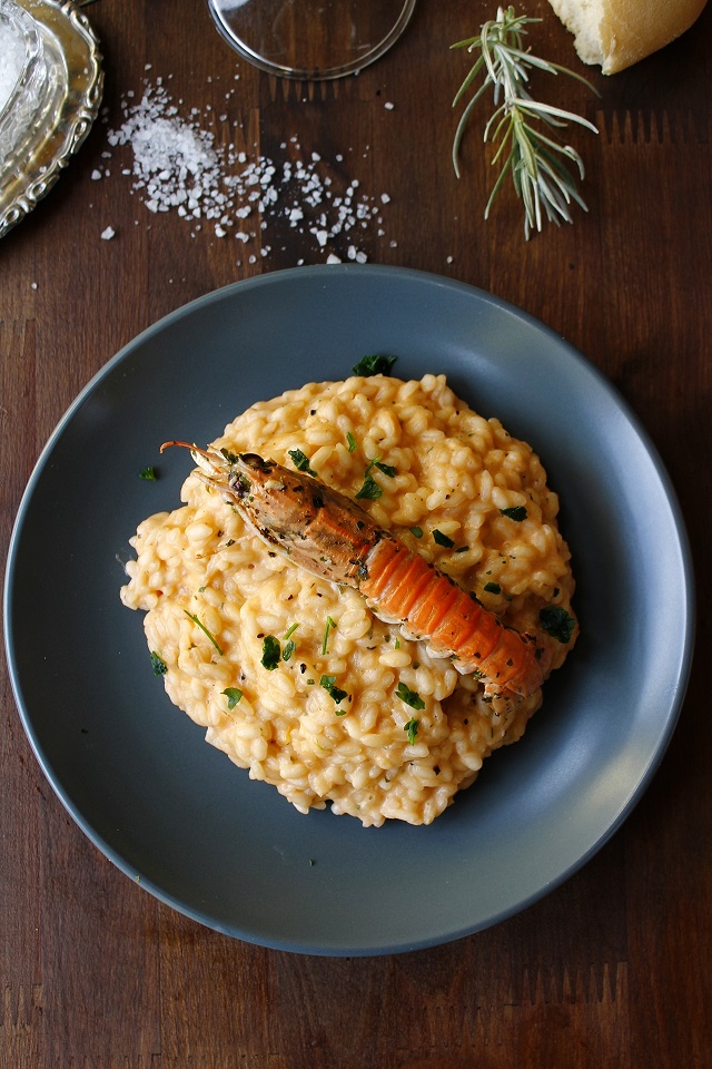 RISOTTO ALLA CREMA DI SCAMPI I SAPORI DI CASA