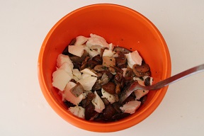 Torta salata con funghi e mozzarella