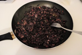 Lasagna con radicchio rosso pancetta e noci