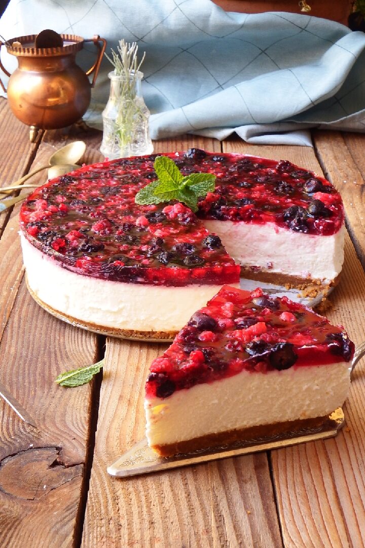 Cheesecake ai frutti di boscoe