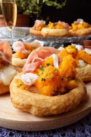 montanare con zucca speck e gorgonzola