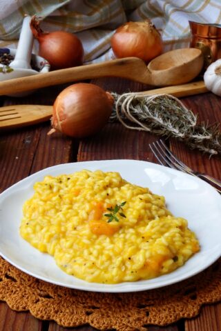 risotto alla zucca e taleggio