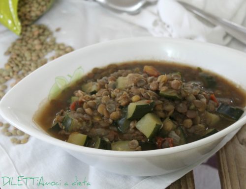 Zuppa di lenticchie con zucchine – ricetta Dukan
