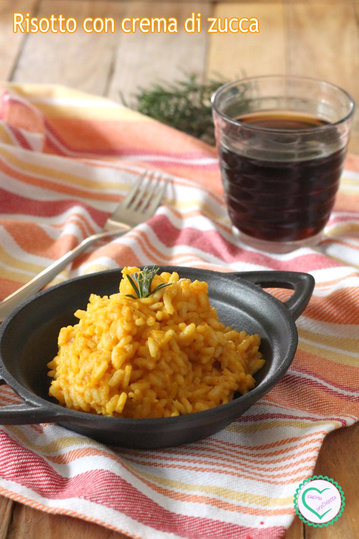 Risotto con crema di zucca