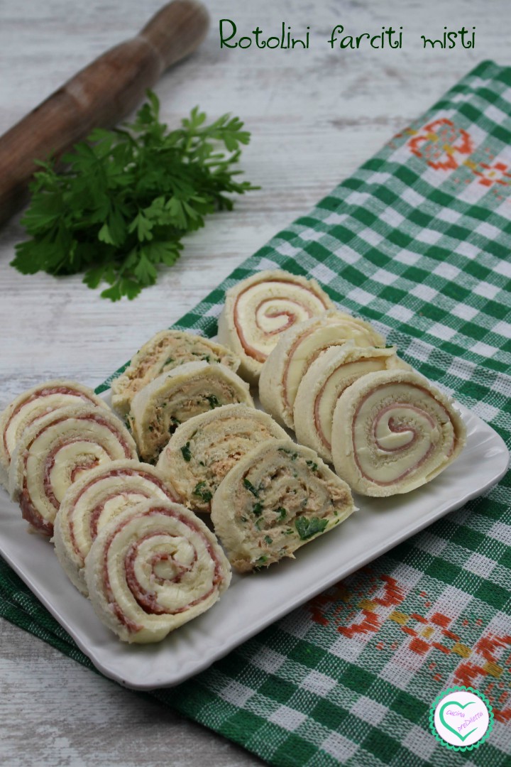 Ricetta Rotolini farciti misti