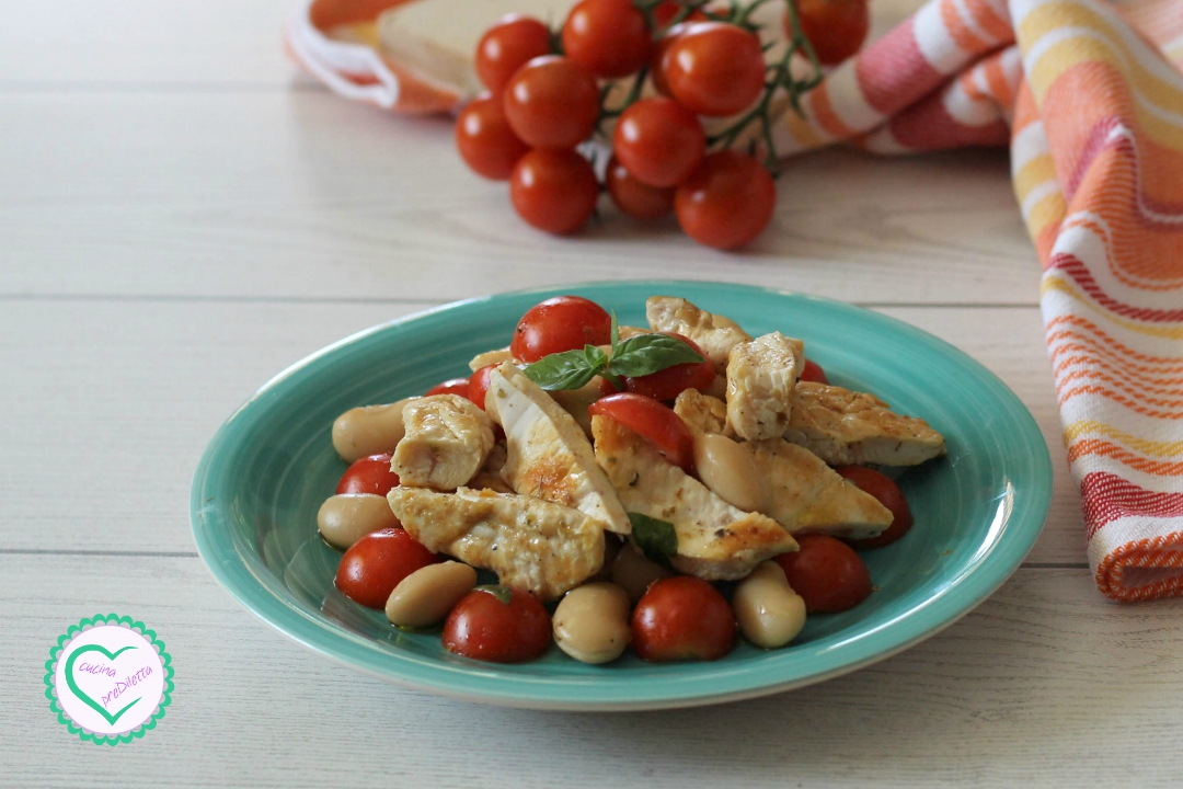 Insalata di pollo e fagioli