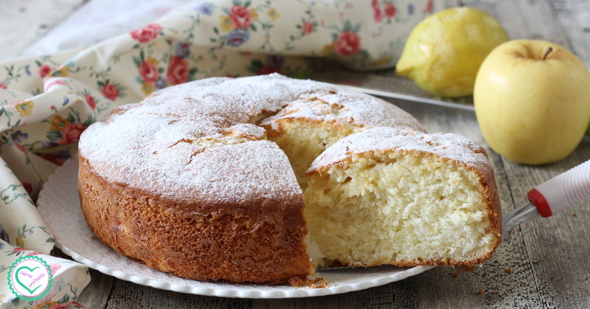 Torta di mele allo yogurt morbidissima | cucina preDiletta