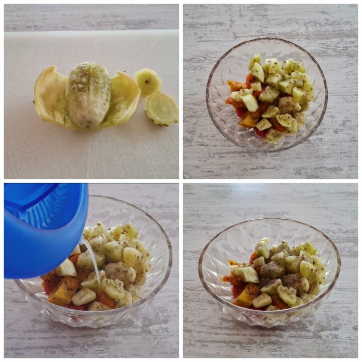 Insalata di fichi d'India, preparazione