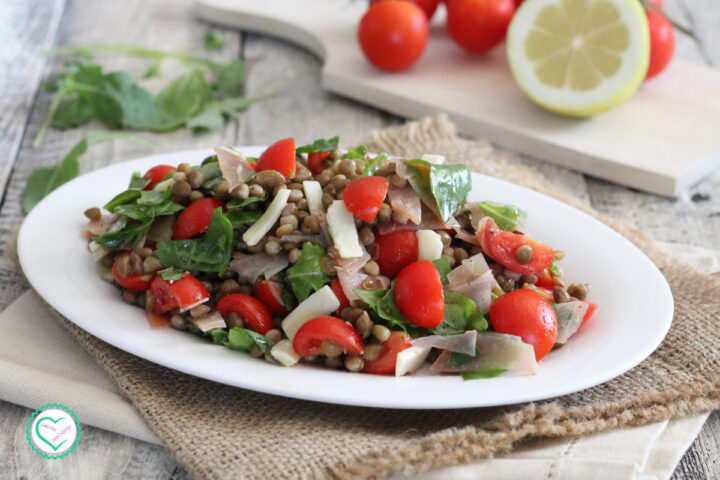 Ricetta lenticchie fredde con rucola e bresaola