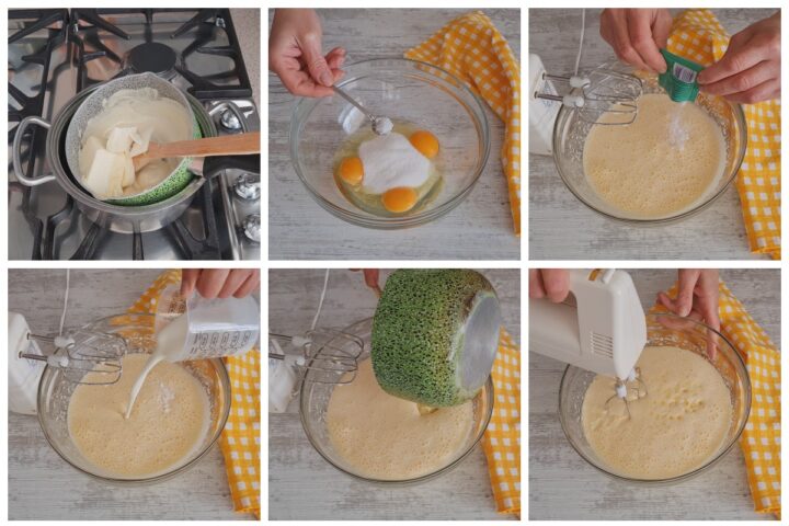 Ciambellone al cioccolato bianco, preparazione