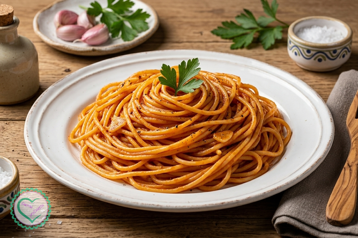 Ricetta Spaghettata veloce con concentrato di pomodoro