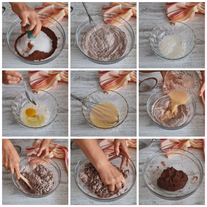 Preparazione impasto dei biscotti totò catanesi