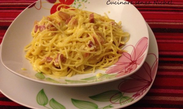 Spaghetti alla carbonara nichel-free