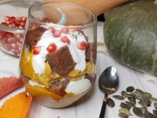 Crema Pampkin Spice - per un dessert al cucchiaio con i fiocchi - s/zucchero s/uova