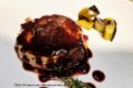 Filetto di manzo con riduzione al vino rosso.