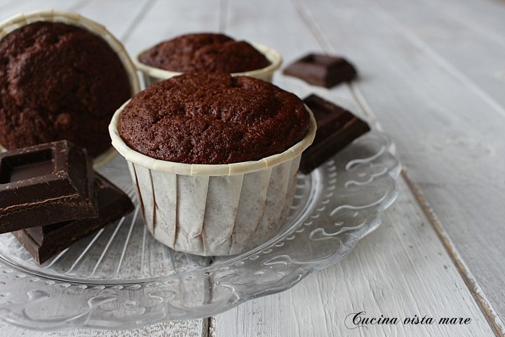 Muffin al cioccolato Cucina vista mare