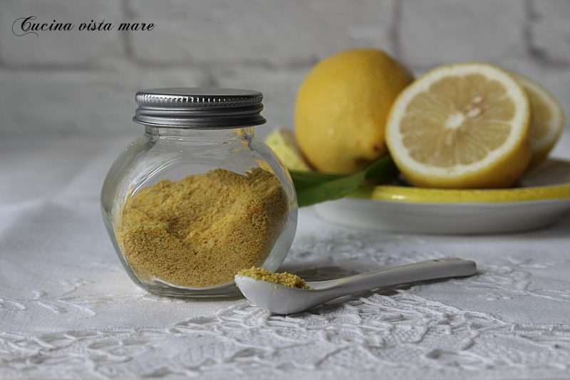 Scorzette di limone essiccate