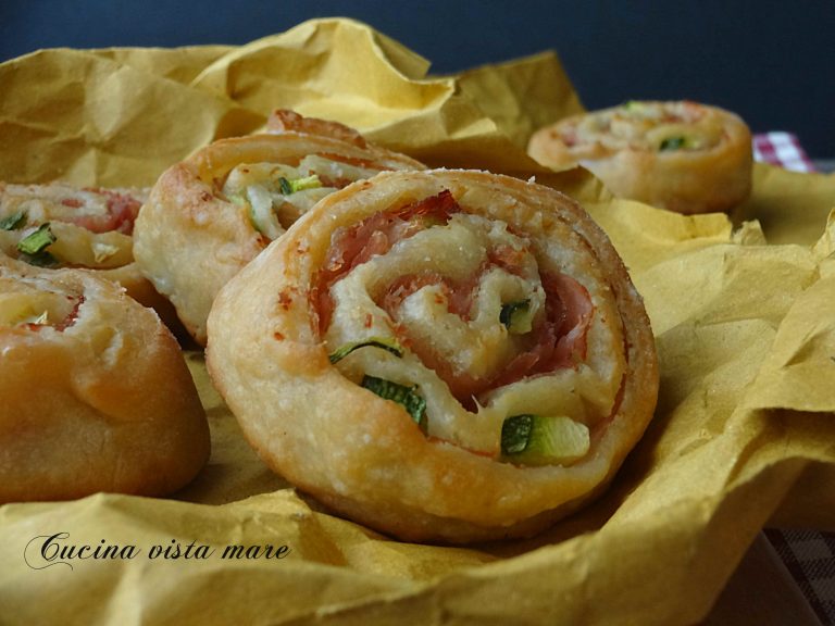 Girelle salate prosciutto cotto e zucchine