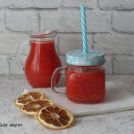 Estratto cocomero albicocche e carote Cucina vista mare
