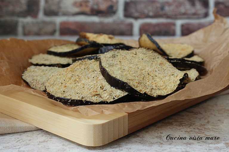 Melanzane impanate in friggitrice ad aria