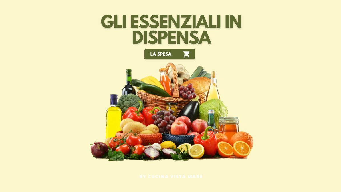 Gli essenziali in dispensa Cucina vista mare
