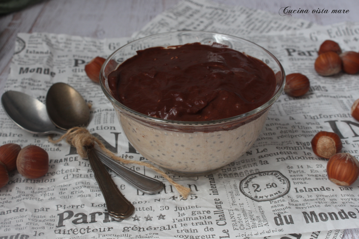 Porridge overnight alla nocciola Cucina vista mare