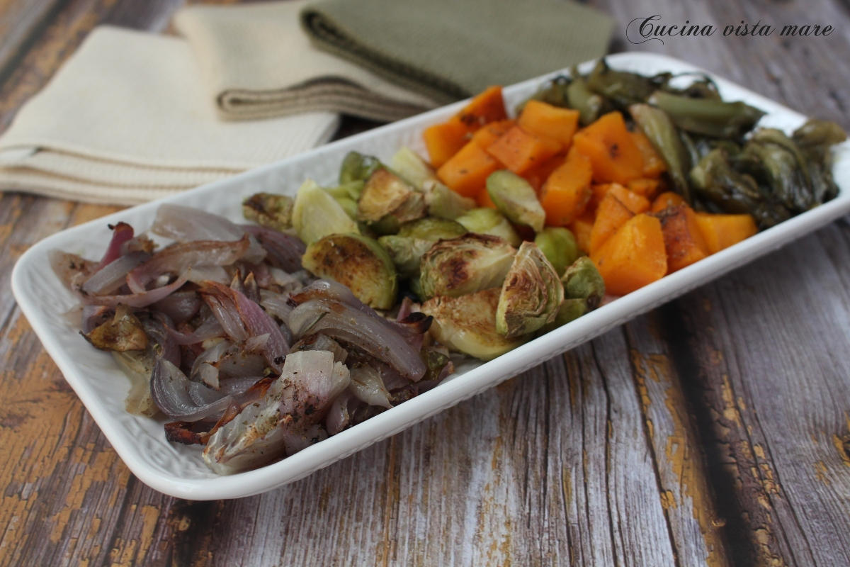 Verdure invernali al forno Cucina vista mare