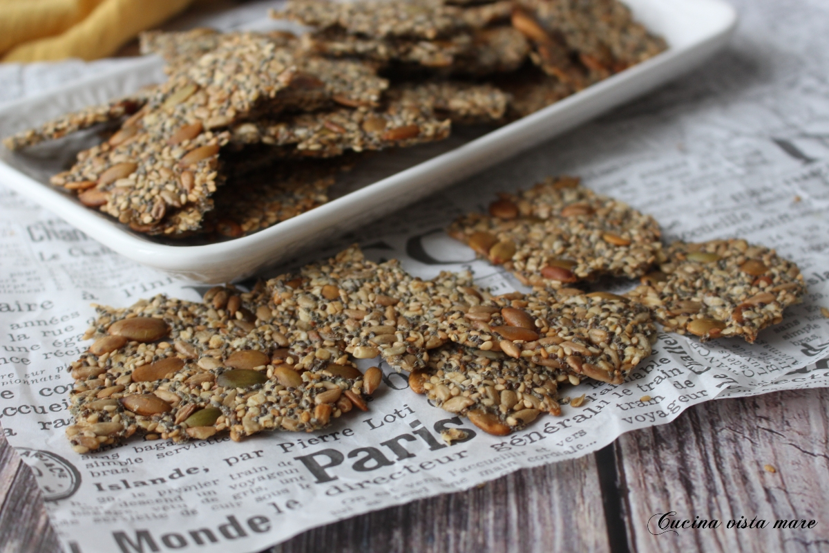 Crackers ai semi Cucina vista mare