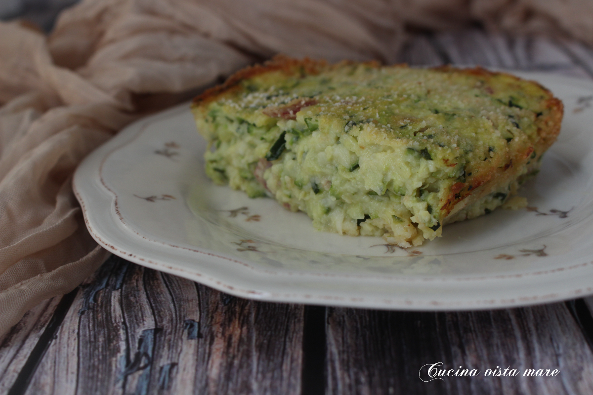 Sformato di patate e zucchine Cucina vista mare