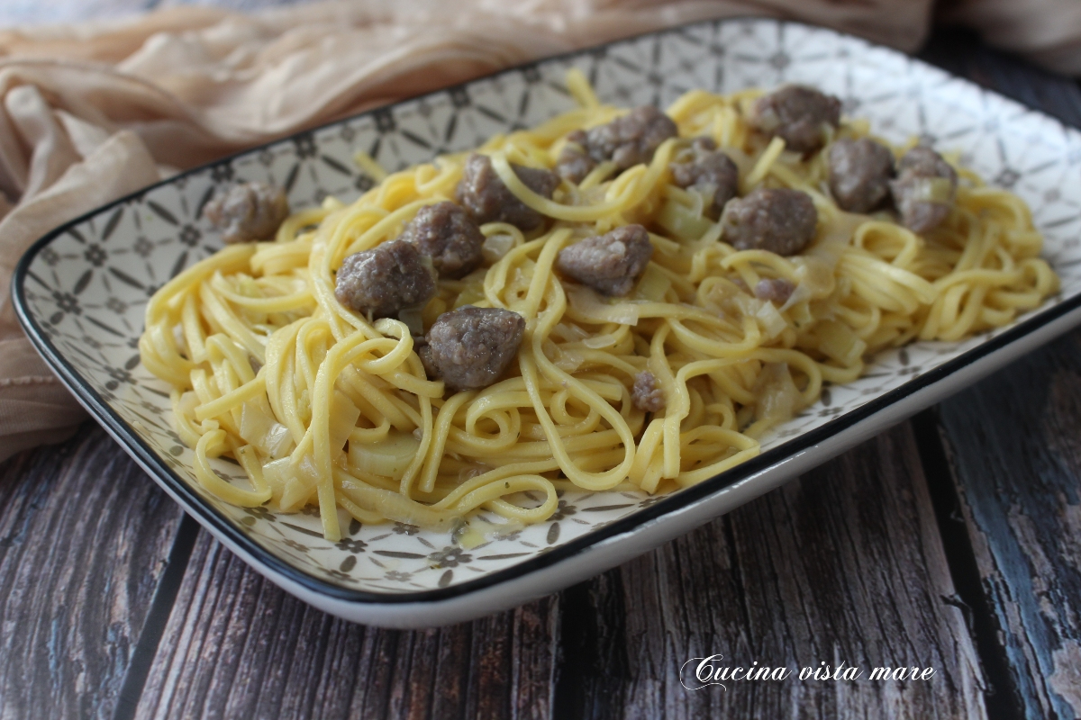 Tajarin con salsiccia di Bra Cucina vista mare