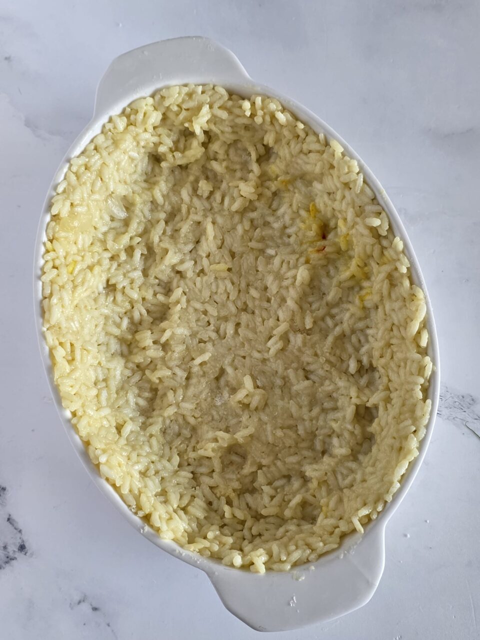 Sformato di riso al forno con prosciutto e mozzarella