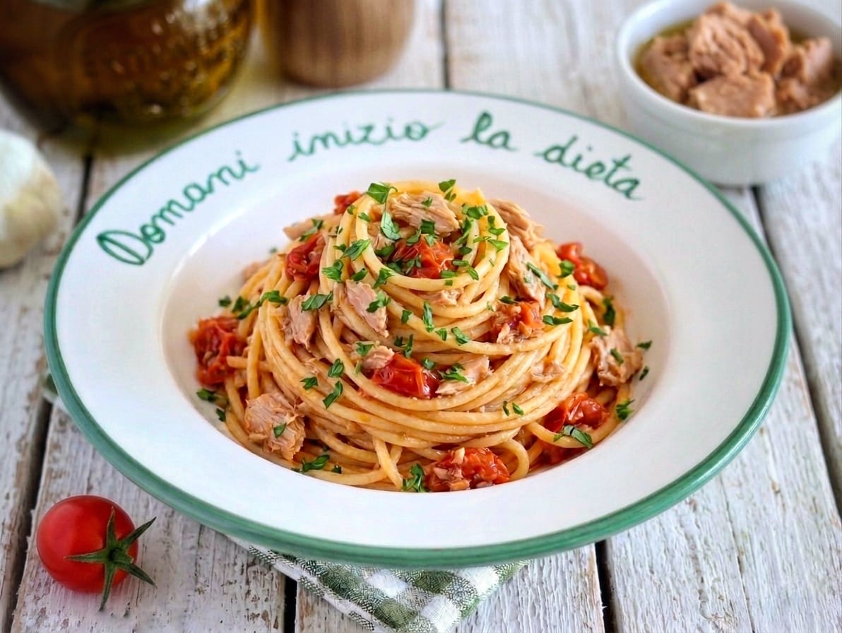 Spaghetti tonno e pomodoro
