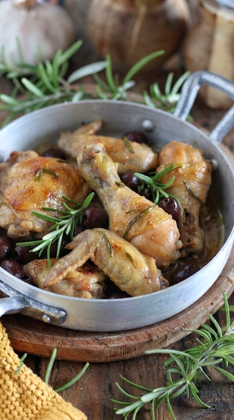 Pollo alla cacciatora in bianco