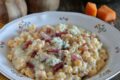 Spätzle alla zucca con speck e gorgonzola